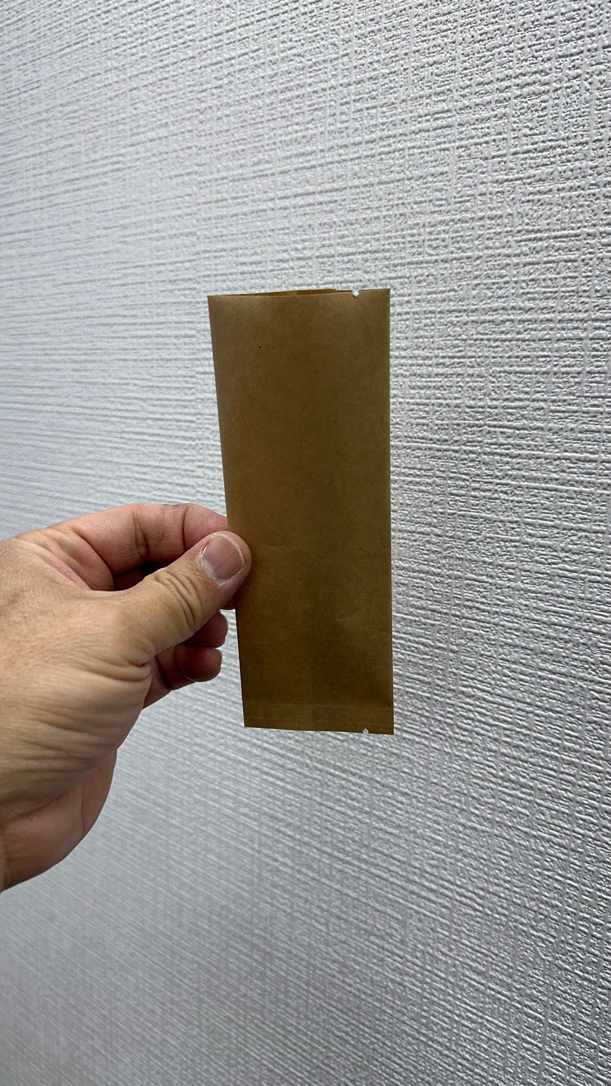 50661: 抹茶袋 クラフト ブラウン サンプル用平袋 (55x150 mm)