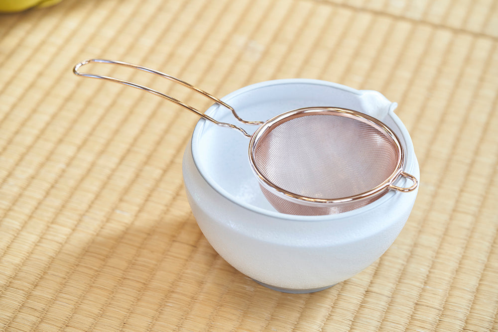 スリースノー:ステンレス茶こし(ピンクゴールド) 共柄茶こし