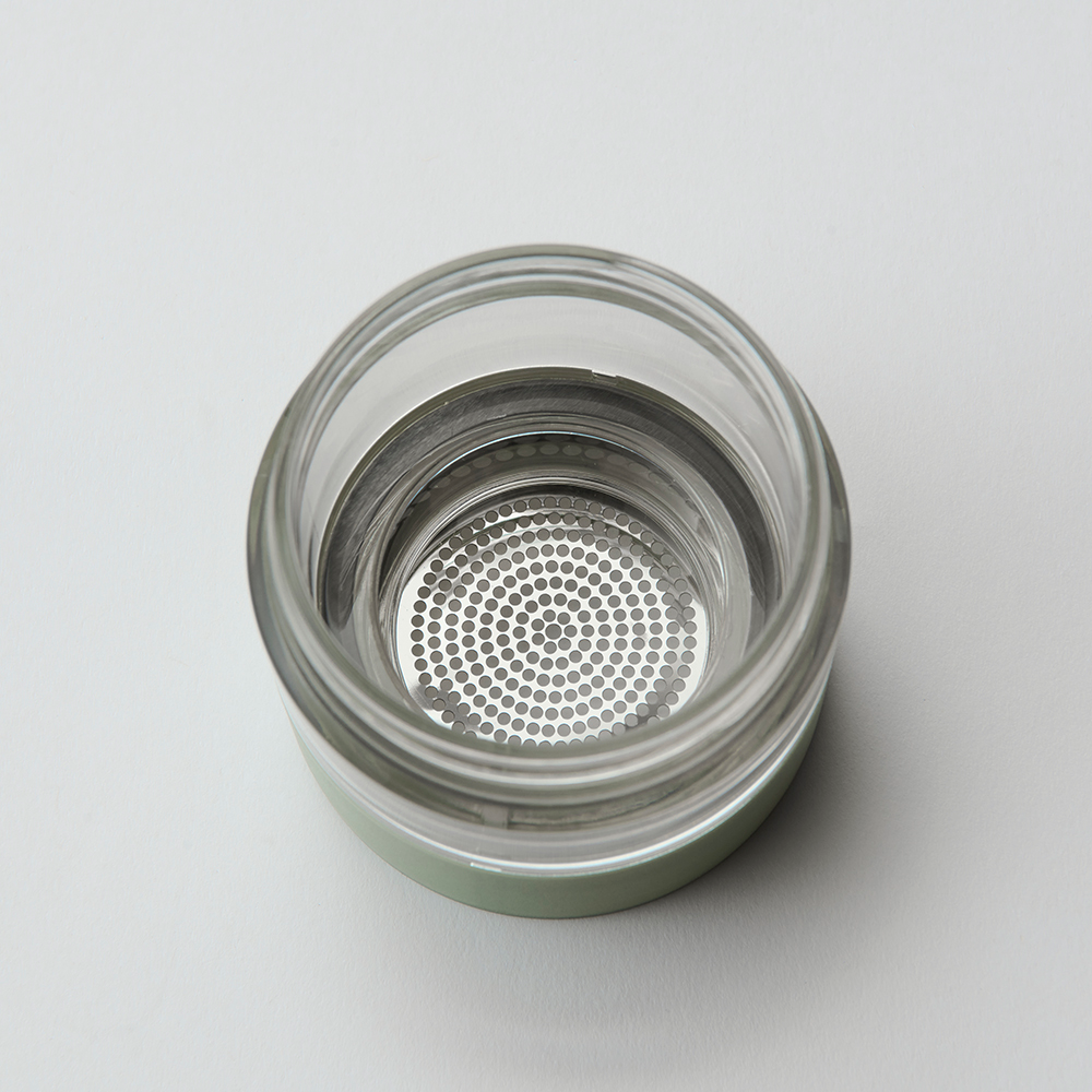 Lalaluctus Tea Bottle - Stainless Steel Tumbler with Tea Strainer - Dark Gray - 400 ml