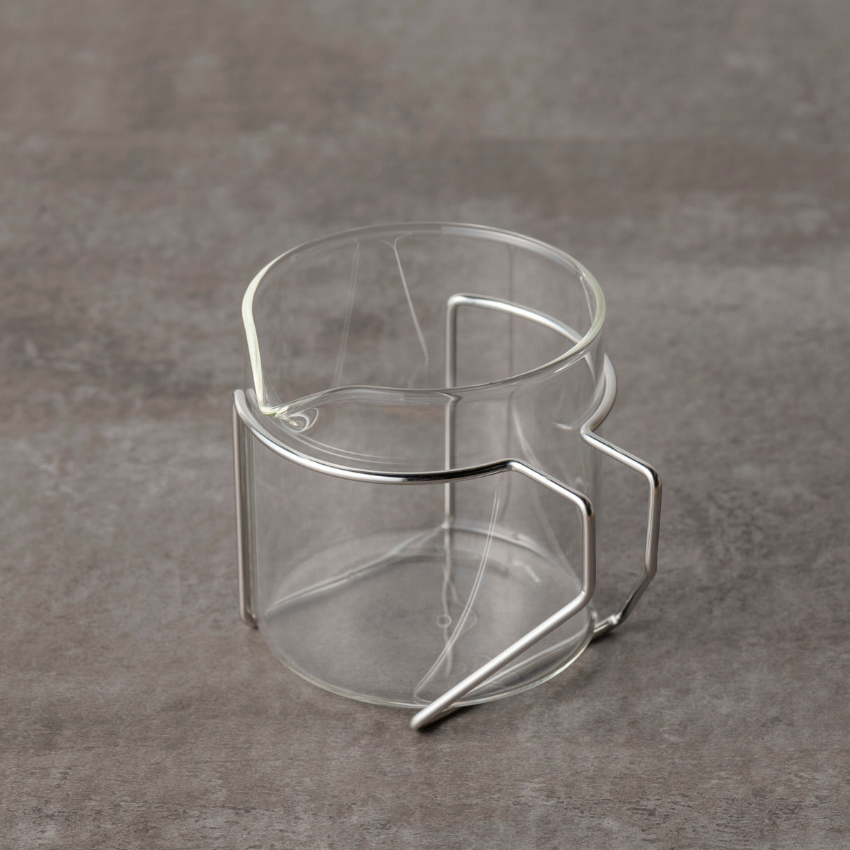 Three Snow: Tea Strainer and Glass Kyusu Set (Pink Gold - blackens as it ages)