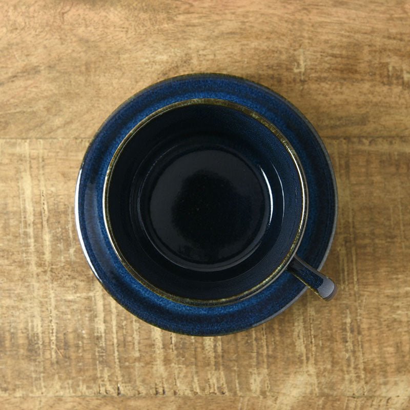 Deep Scandinavian Blue - Tea Cup & Saucer - natsumiya.live