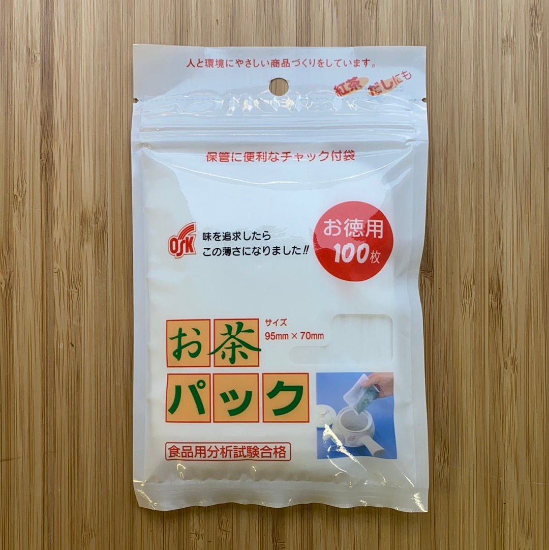 Fillable Tea Bags, no string, 95 x 70 mm, 100 pcs - natsumiya.live