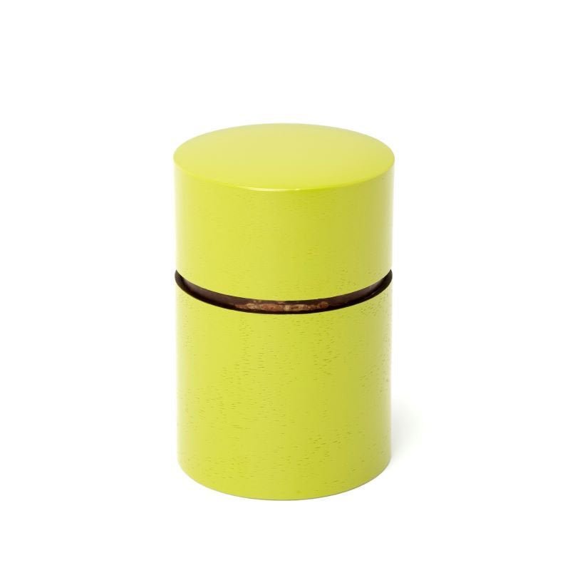 Fujiki Denshiro: Obizutsu Tea Canister - Wakaba 帯筒茶筒わかば - natsumiya.live