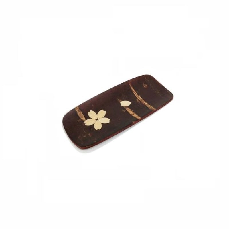 Fujiki Denshiro: Sakura Bark Tea Scoop Chasaji, with Sakura 茶箕(小)散花 - natsumiya.live