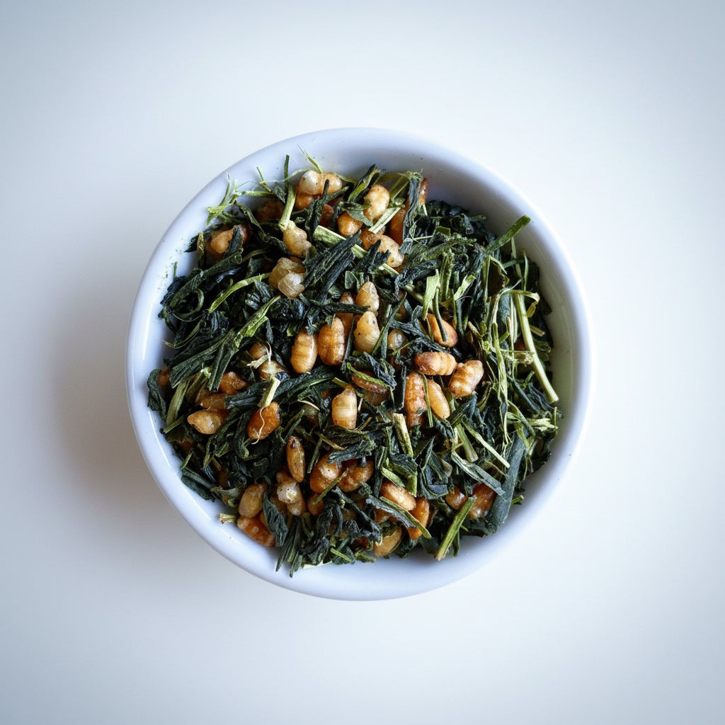 Hachimanjyu: Organic Yakushima Genmaicha Brown Rice Green Tea 有機玄米茶 (JAS certified) - natsumiya.live