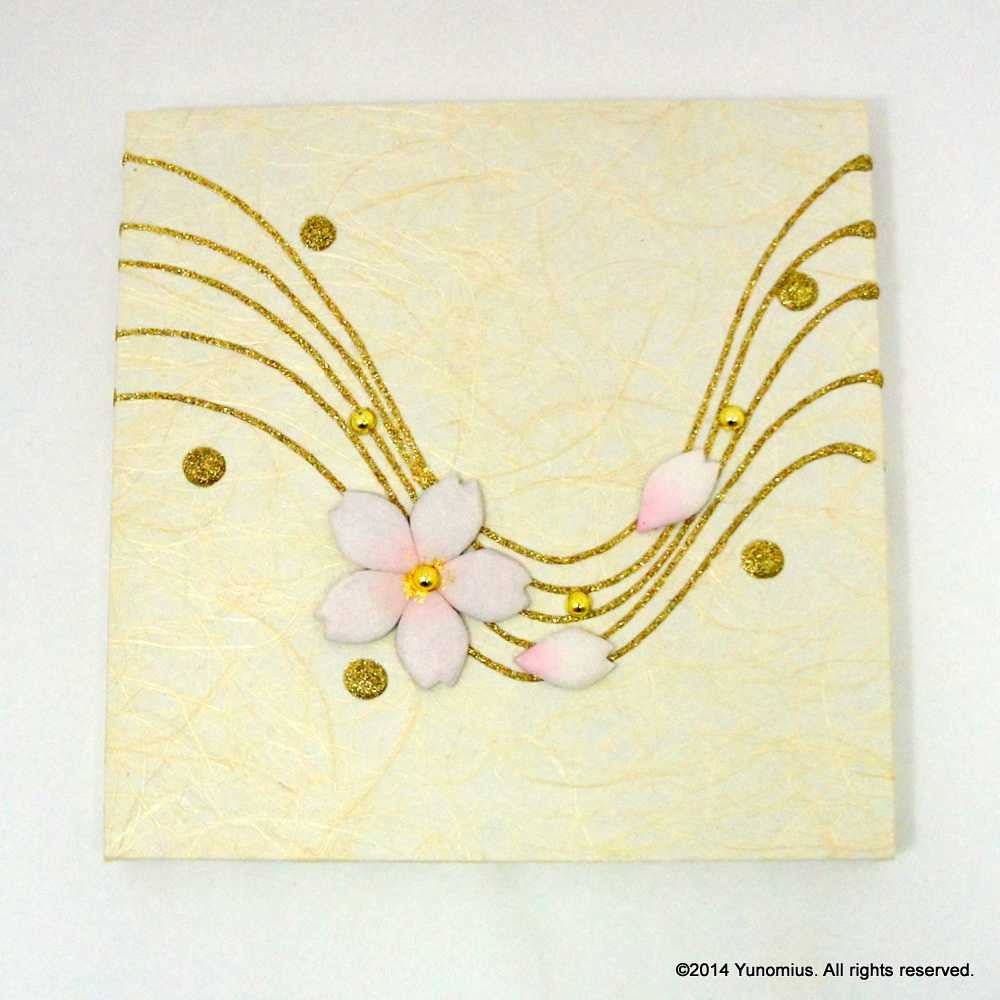 Hana & Haku: Sakura Washi Paper Panel (White #2) - natsumiya.live