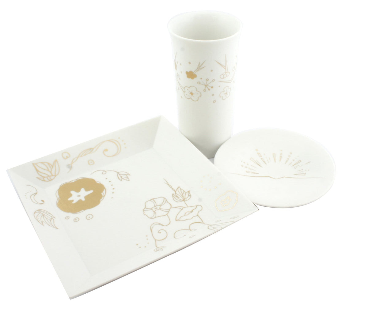 Kamigata Ryugi: Haiku Series Plate Set, Silver - natsumiya.live