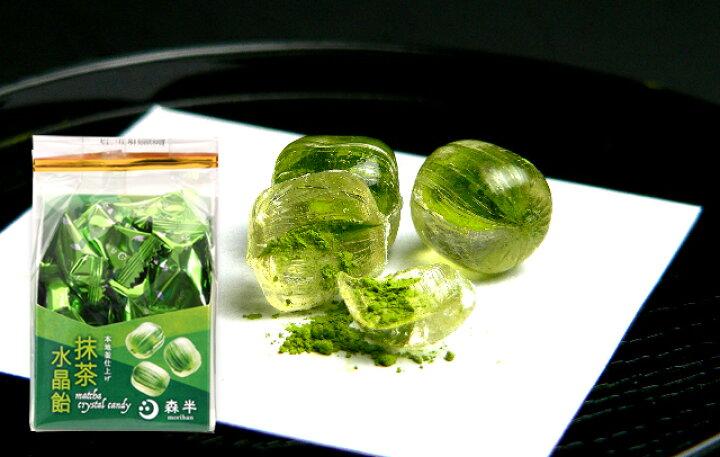 Morihan: Matcha powder encased crystal matcha candy 80g 森半 抹茶水晶飴 - natsumiya.live