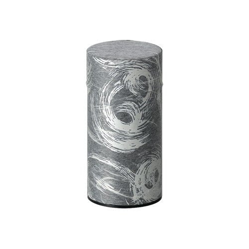 Okumura Seikan: Tea Can, Washi Paper - Nankyo Black Silver 南郷 黒銀 - natsumiya.live