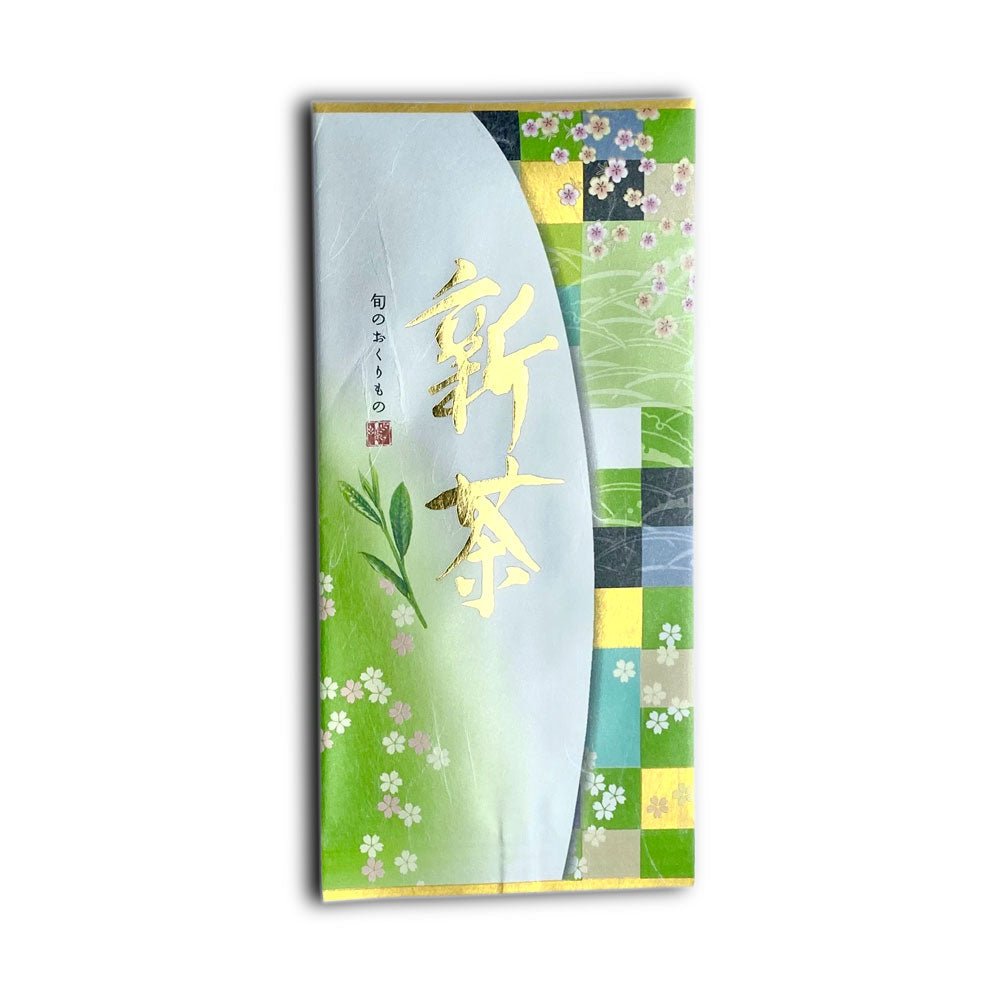 Seiwa 21570: Washi paper bag, flat 110 x 230, Shincha Bag 新茶 - natsumiya.live