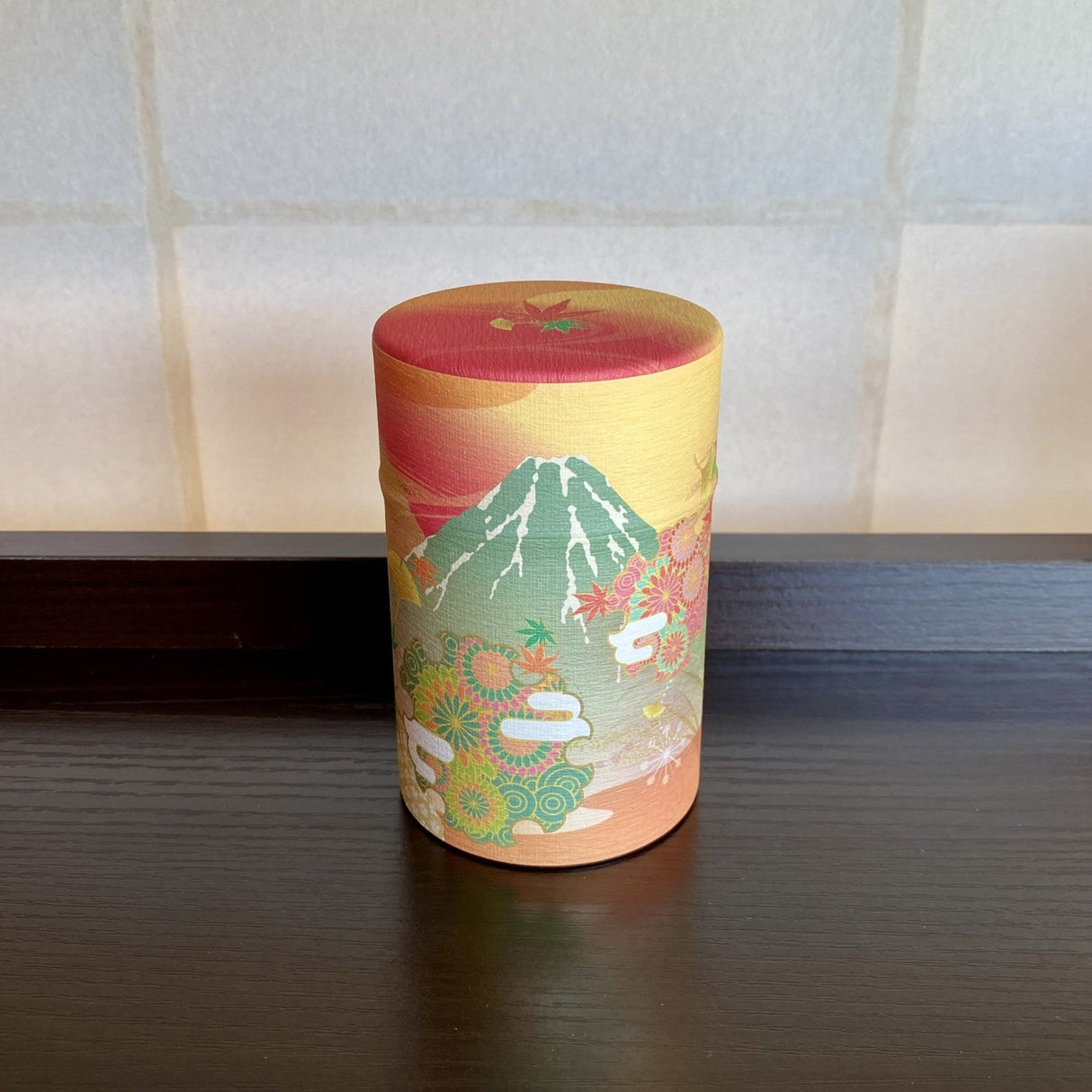 Shizucan: Mt. Fuji Series Washi Tea Canister - natsumiya.live
