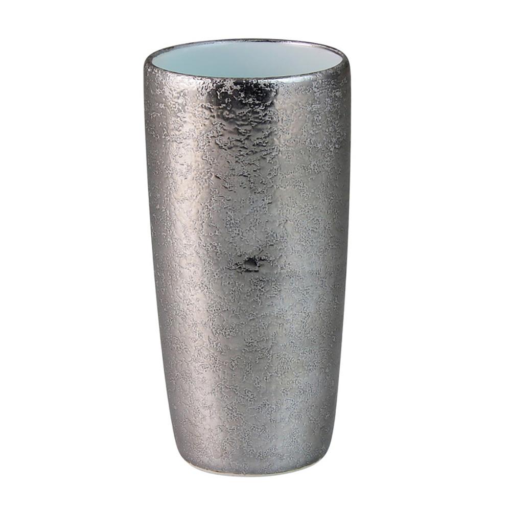 Touetsugama Aritayaki Dimple Rock Tumbler - Ibushi Silver - White いぶし銀内白 えくぼロックビアカップ - natsumiya.live