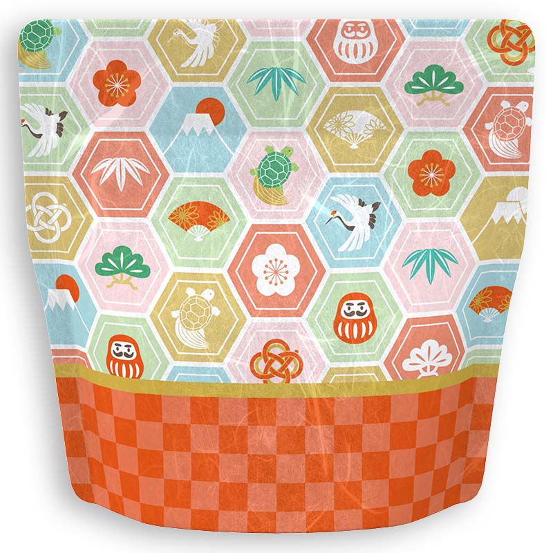 Yoshimura Pack 10134 Resealable Washi Paper Bag Celebration お祝い - natsumiya.live