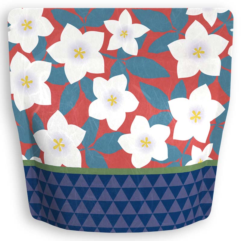 Yoshimura Pack 10176 Resealable Washi Paper Bag Bellflower 桔梗 - natsumiya.live