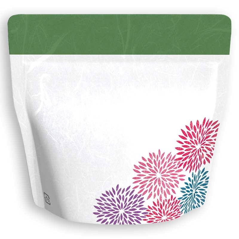 Yoshimura Pack 1313 Resealable Washi Paper Bag Mujina Chrysanthemum むじな菊 - natsumiya.live