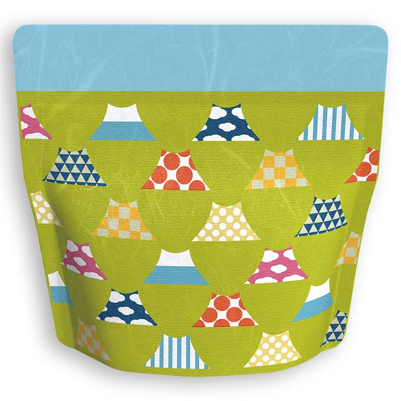 Yoshimura Pack 1332 Resealable Washi Paper Bag Fujisan 富士山 - natsumiya.live