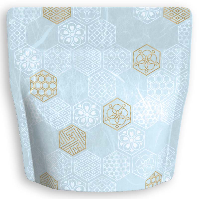 Yoshimura Pack 1385 Resealable Washi Paper Bag Turtle Shell 亀甲 - natsumiya.live