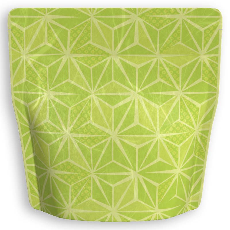 Yoshimura Pack 1396 Resealable Washi Paper Bag Hemp Leaf Hexagon 麻の葉 - natsumiya.live