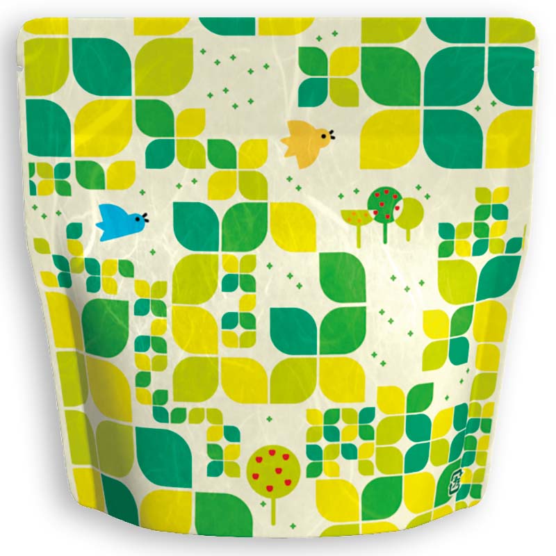 Yoshimura Pack 1402 Resealable Washi Paper Bag Forest 森林 - natsumiya.live