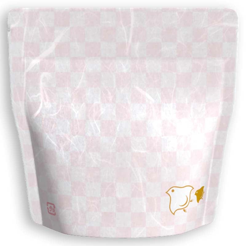 Yoshimura Pack 1403 Resealable Washi Paper Bag Chidori Ichimatsu 千鳥市松 - natsumiya.live