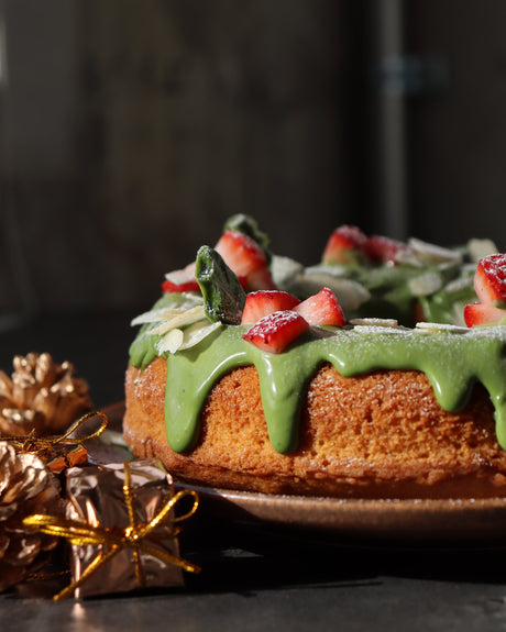 Wreath Cake with Matcha and Kinako Recipe by natsumiya.live