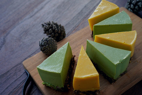 No-Bake Matcha & Pumpkin Tart Recipe - natsumiya.live