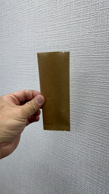 50661: 抹茶袋 クラフト ブラウン サンプル用平袋 (55x150 mm)
