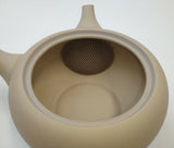 高助窯 (Y112) 高資陶苑：常滑急須 茶ポット 浅丸陶メッシュストレーナー 300ml