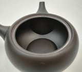 高助窯 (Y116) 高資陶苑: 常滑急須 黒 浅丸陶メッシュストレーナー 300ml