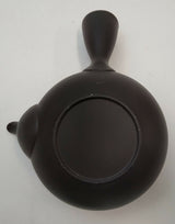 高助窯 (Y116) 高資陶苑: 常滑急須 黒 浅丸陶メッシュストレーナー 300ml