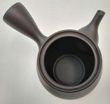 高助窯 (Y117) 高資陶苑: 常滑急須 黒 瓜形陶メッシュストレーナー 300ml