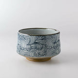 荒波模様抹茶碗（木箱入り）