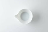 Oda Pottery: Sazanami Design Porcelain Bowl with Pouring Lip (White) 小田陶器さざなみ片口小鉢（白）