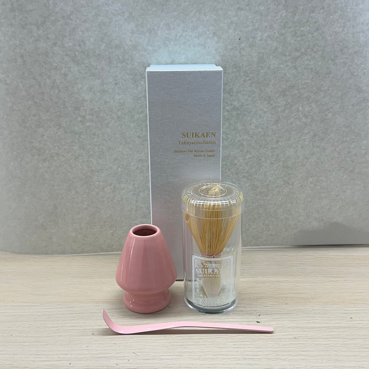 翠華園：茶筅抹茶筅 笑（Emi, ピンク）- プラスチックケース