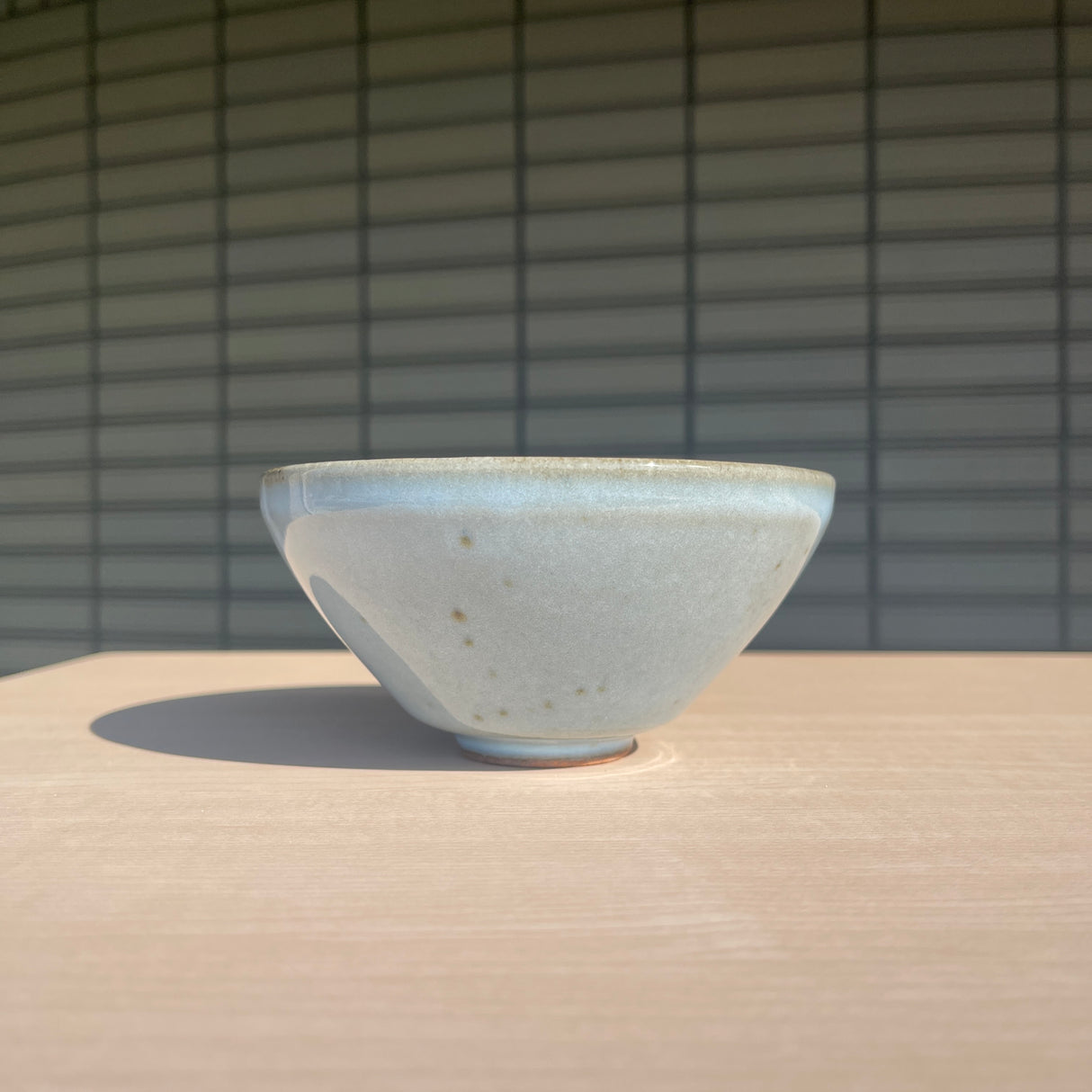 青萩 夏目抹茶碗 【日本製陶器】