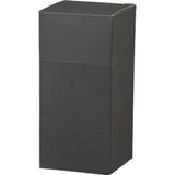 13807: Black textured carton 74 x 74 x 155 mm