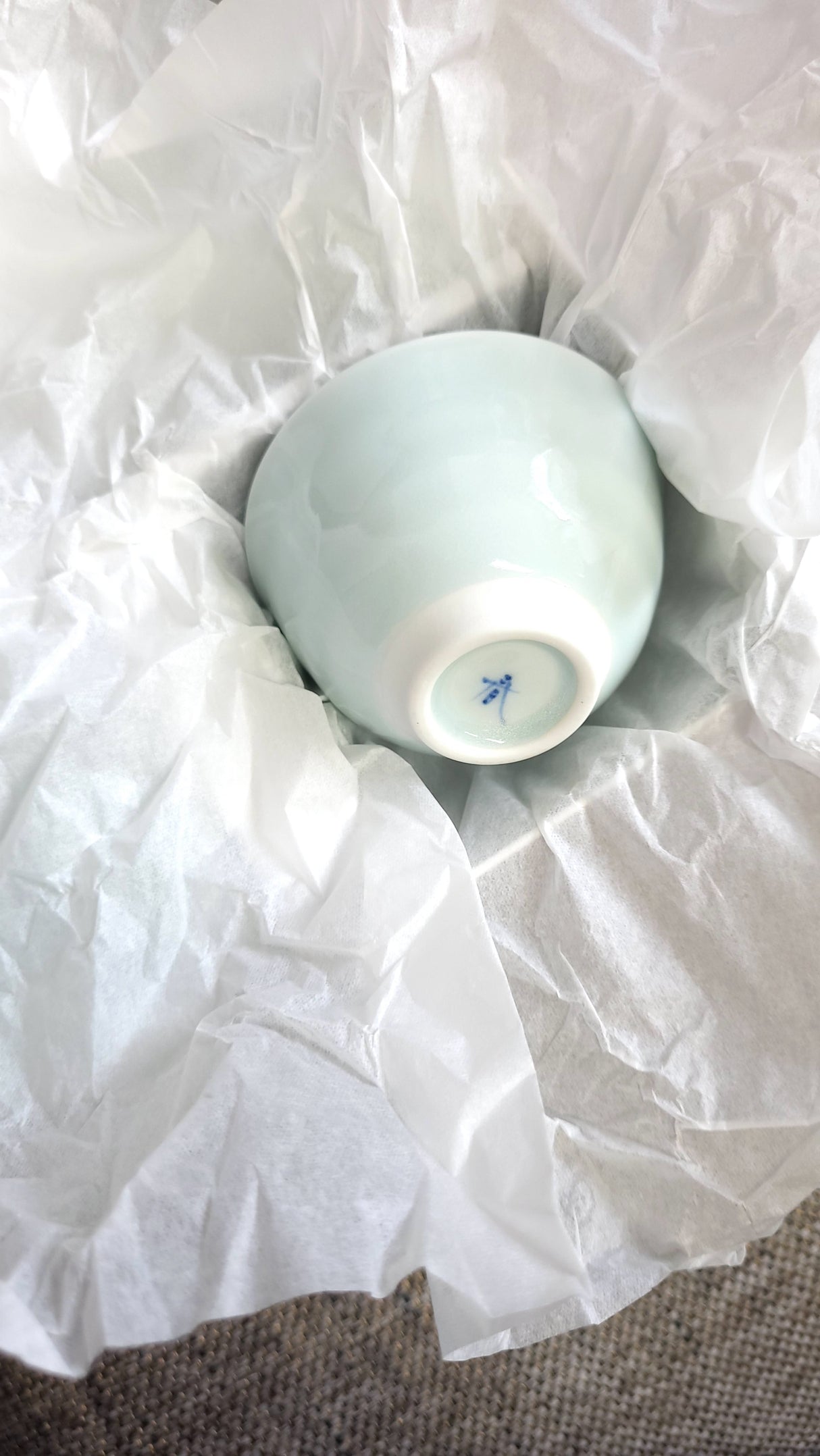 西海陶器：波佐見焼 青磁 急須セット - 急須＋ティーカップ2個
