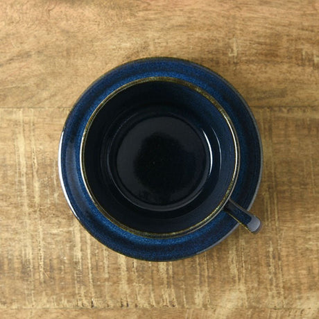 Deep Scandinavian Blue - Tea Cup & Saucer - natsumiya.live
