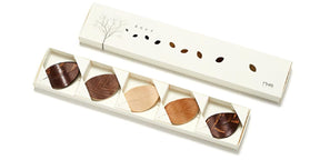Fujiki Denshiro: Hashioki Leaves - Chopstick Rests, 5-piece set - natsumiya.live