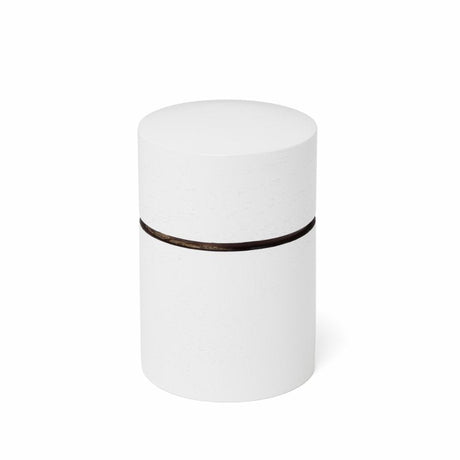 Fujiki Denshiro: Obizutsu Tea Canister - Awayuki 帯筒茶筒あわゆき - natsumiya.live