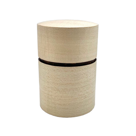 Fujiki Denshiro: Obizutsu Tea Canister - Kaede Maple 帯筒茶筒かえで - natsumiya.live