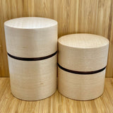 Fujiki Denshiro: Obizutsu Tea Canister - Kaede Maple 帯筒茶筒かえで - natsumiya.live