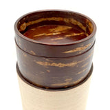 Fujiki Denshiro: Obizutsu Tea Canister - Purple Heart 帯筒茶筒パープルハート - natsumiya.live