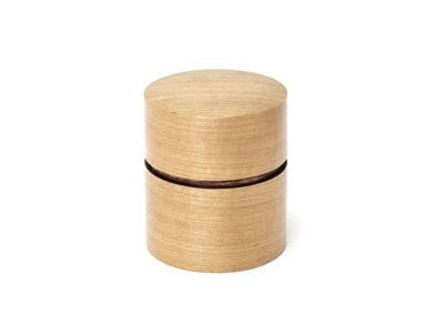 Fujiki Denshiro: Obizutsu Tea Canister - Sakura 帯筒茶筒さくら - natsumiya.live