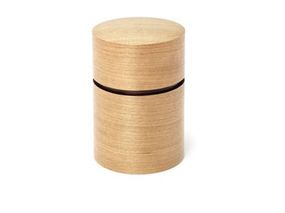 Fujiki Denshiro: Obizutsu Tea Canister - Sakura 帯筒茶筒さくら - natsumiya.live