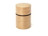 Fujiki Denshiro: Obizutsu Tea Canister - Sakura 帯筒茶筒さくら - natsumiya.live