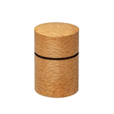 Fujiki Denshiro: Obizutsu Tea Canister - Silky Oak 帯筒茶筒シルキーオーク - natsumiya.live
