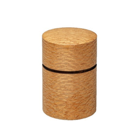 Fujiki Denshiro: Obizutsu Tea Canister - Silky Oak 帯筒茶筒シルキーオーク - natsumiya.live