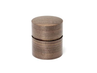 Fujiki Denshiro: Obizutsu Tea Canister - Walnut 帯筒茶筒くるみ - natsumiya.live