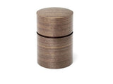 Fujiki Denshiro: Obizutsu Tea Canister - Walnut 帯筒茶筒くるみ - natsumiya.live